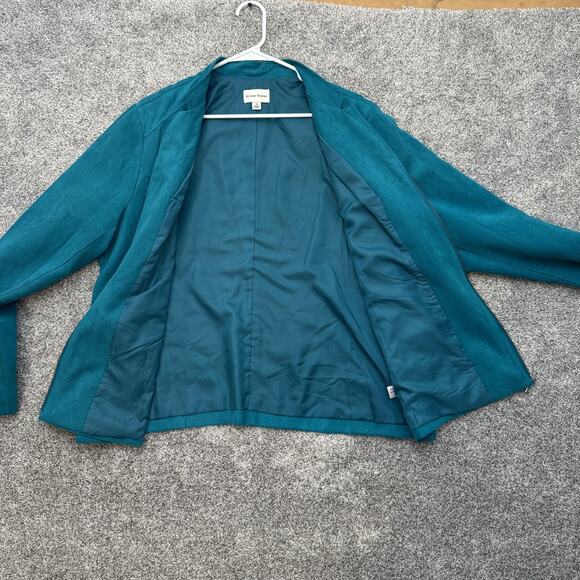 Studio Works Jacket Womens 18 Faux Suede Full Zip Lined Pockets Classic - Picture 10 of 13